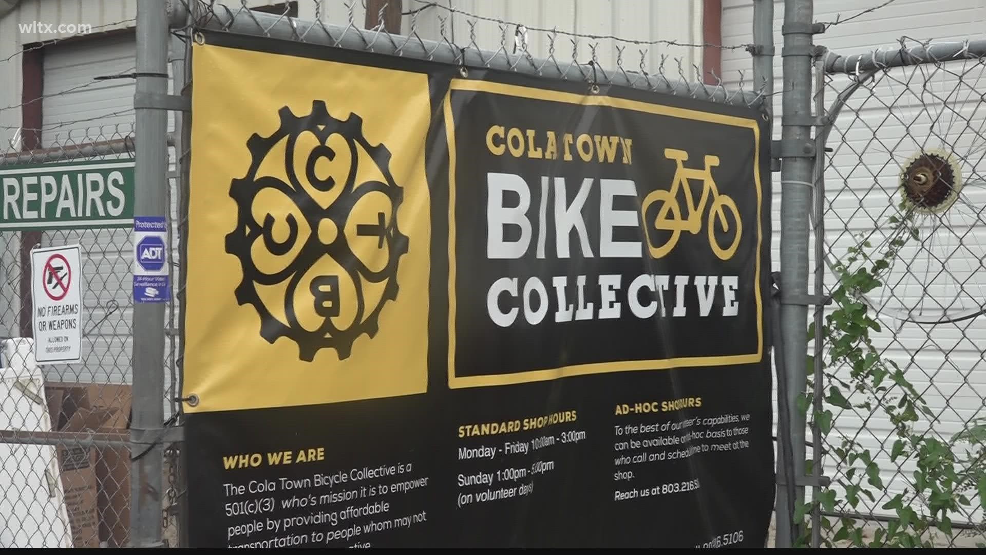 Cola Town Bike Collective is trying to raise money to buy the building they are in.