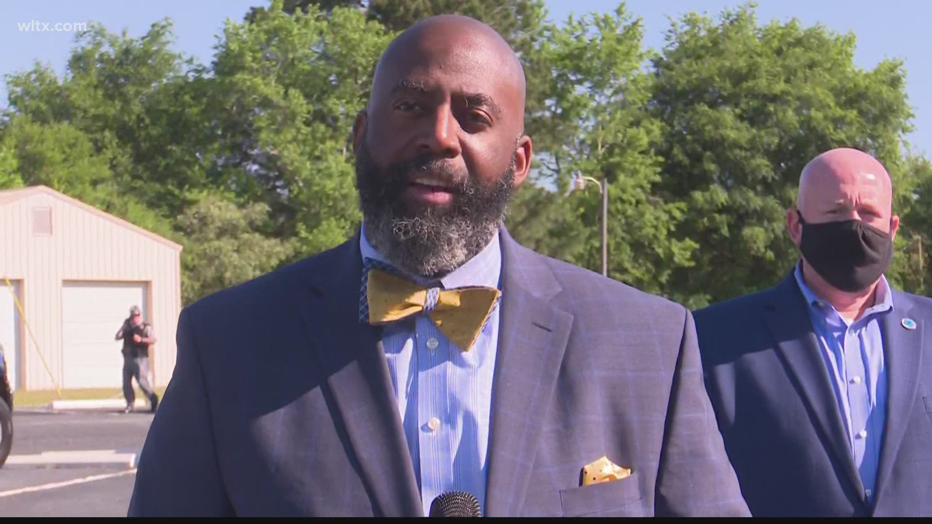 Richland District Two's Dr Baron Davis talked about the early morning school bus hijacking.