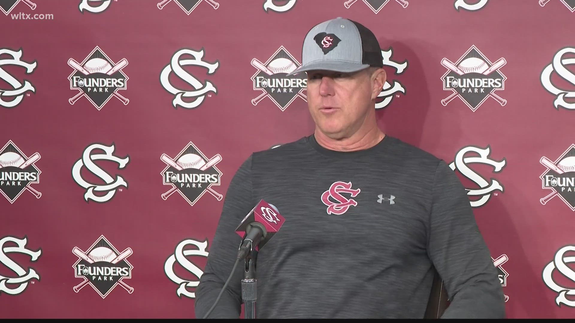 South Carolina head baseball coach Mark Kingston and game one starting pitcher Eli Jones preview the first game of 2024.