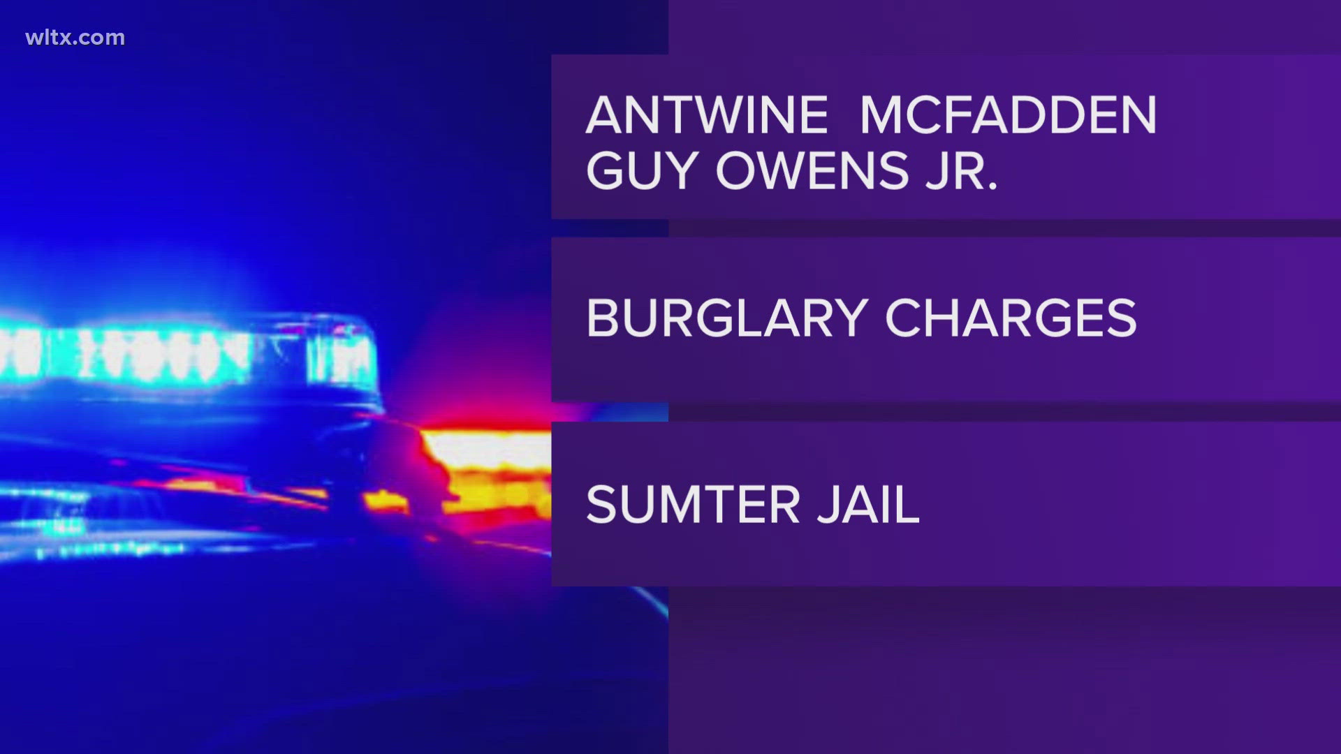Two men face burglary charges in Sumter County | wltx.com