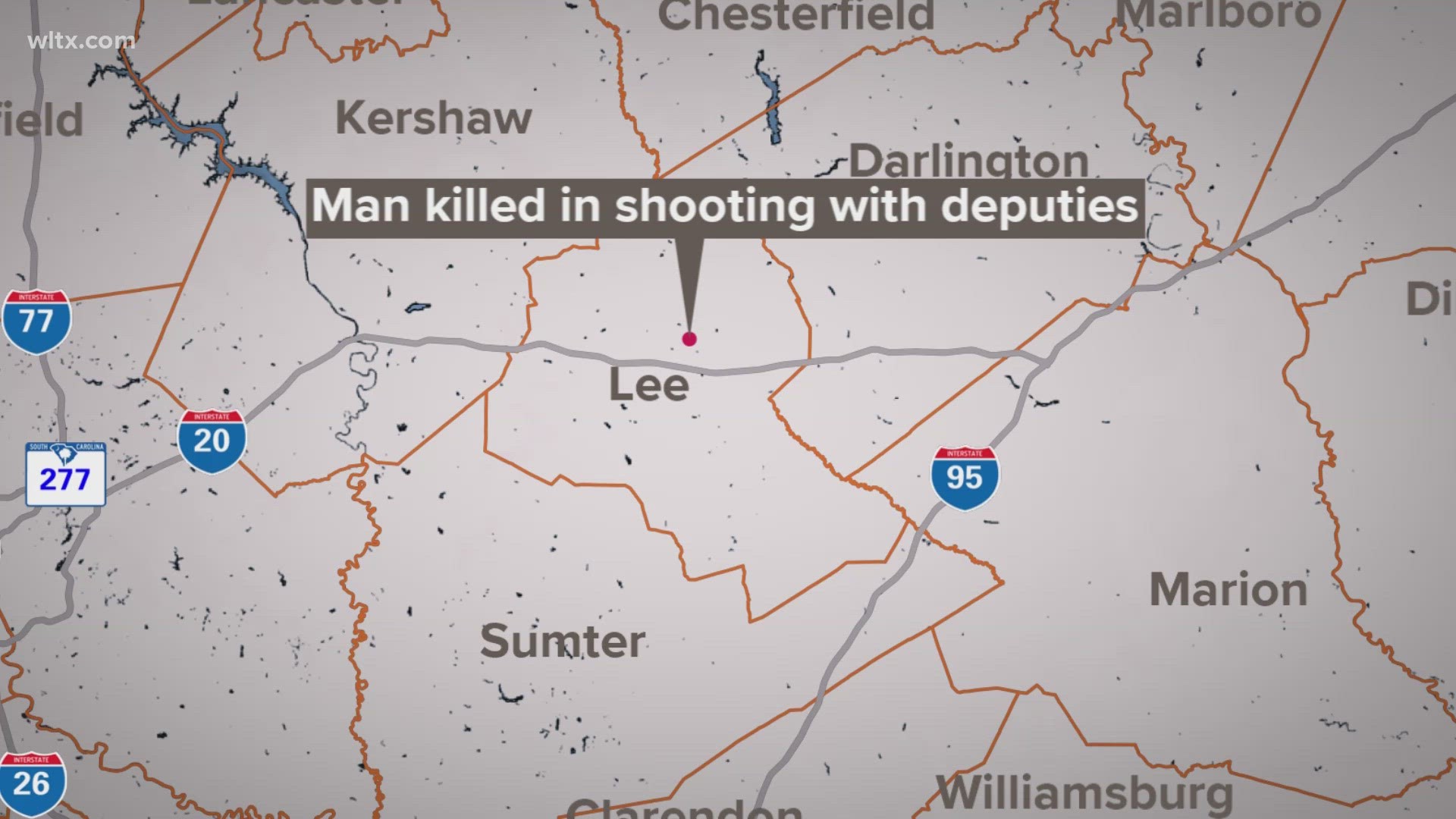 A man is dead after what state law enforcement agents say was an exchange of gunfire with deputies in Lee County.