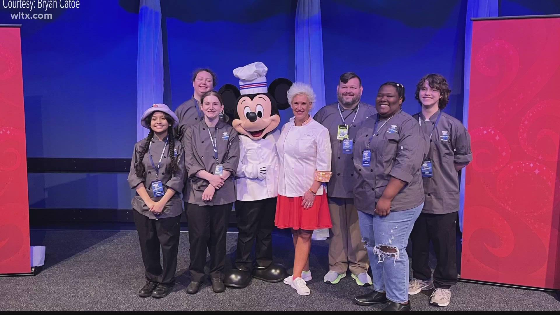 Four students were chose to compete at the Disney World, "Cook around the world" competition.