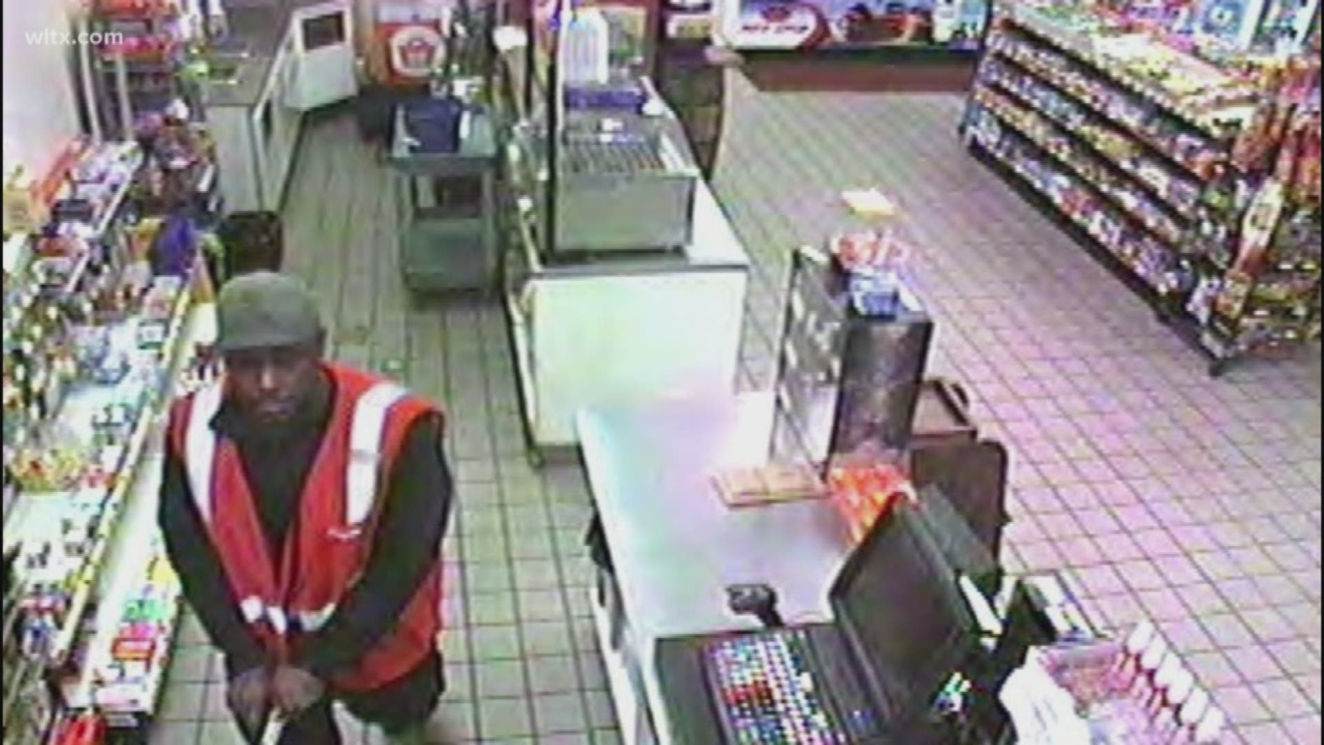 Lexington Police are asking for the public's help in locating a man wanted in connection to an armed robbery at the Pitt Stop in Lexington.