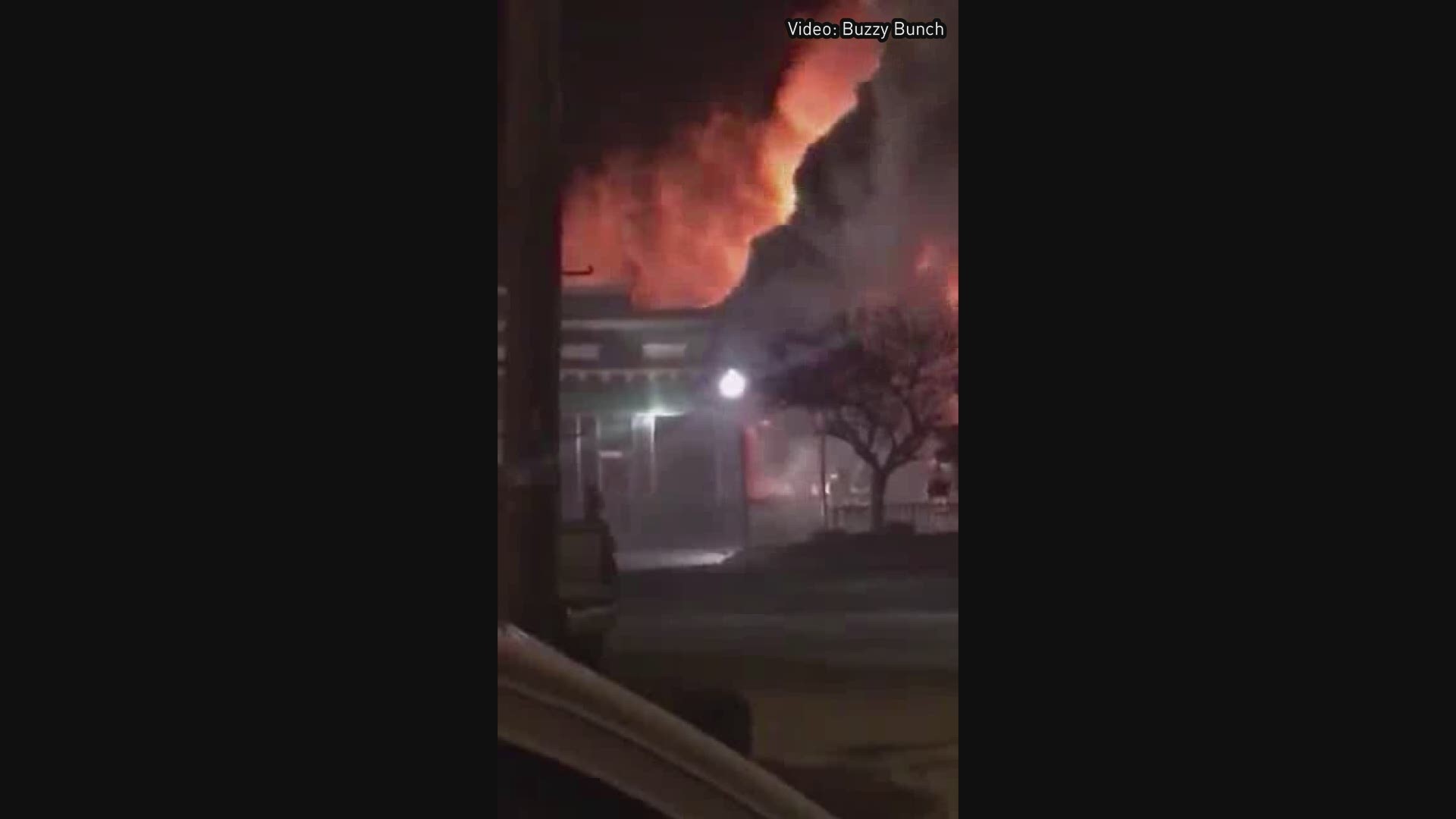 Thanks to Buzzy Bunch for sharing this video of the fire in Bamberg that caused four building to collapse.