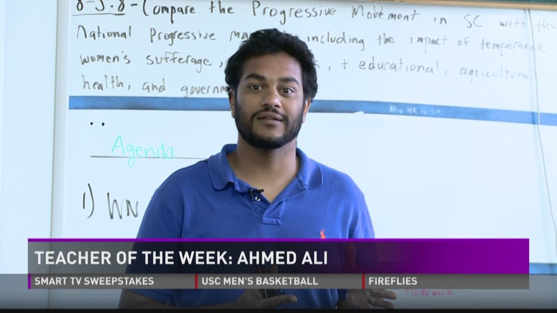 Meet Ahmed Ali, Our Teacher of the Week. A graduate of Richland District 2, Ali is an 8th grade social studies teacher and soccer coach at Kelly Mill Middle School.