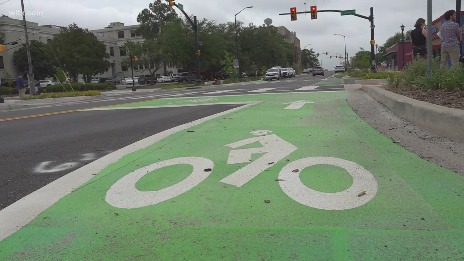 SCDOT is celebrating two major road improvements. The first at Harden Steet and the second on South Main Street. 