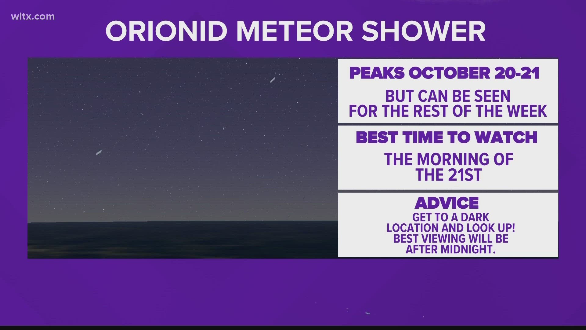 When and where you can see Orionid meteor showers