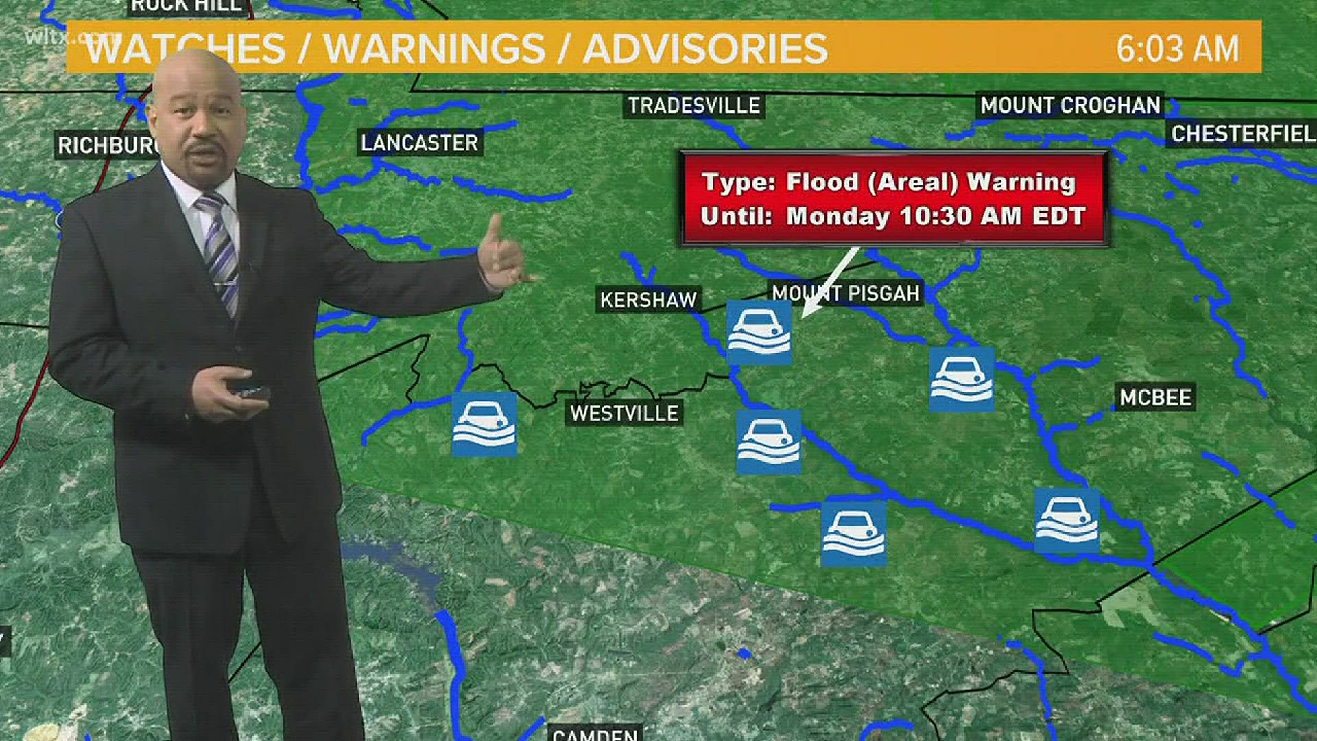 SC Hwy 903 Reopens After Lynches River Water Level Lowers