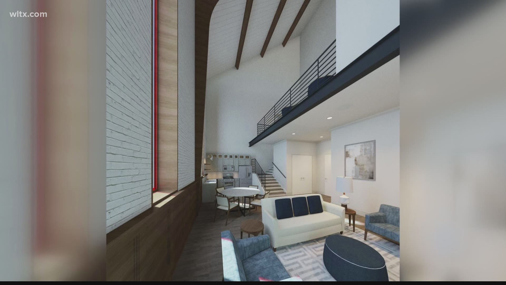A former church in Columbia is being converted into high-end apartments and a Starbucks.