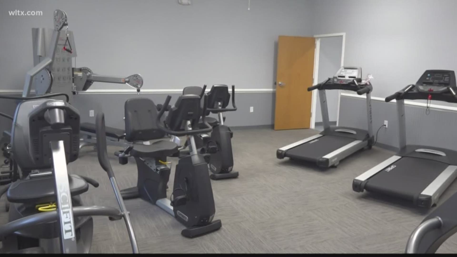 The senior leisure center in Neeses gets ready to open.