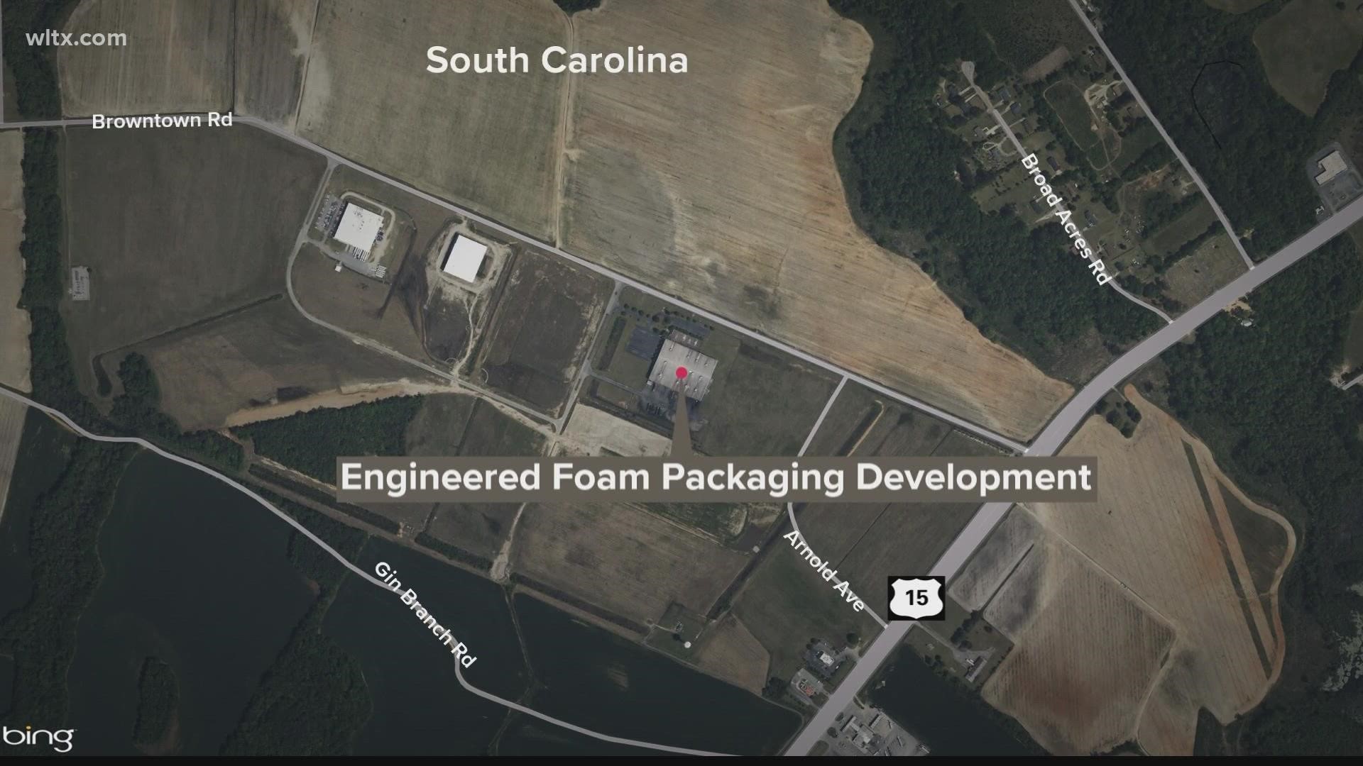 Engineered Foam Packaging to open near Bishopville, SC in August 