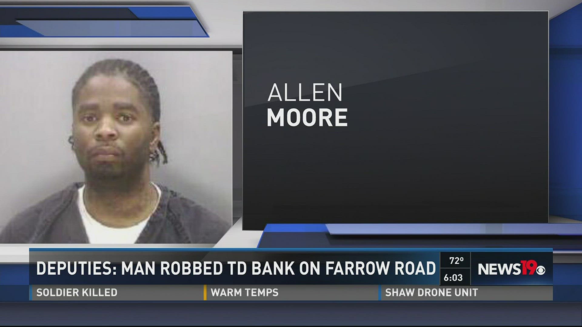 Bank Robbery Suspect Arrested 30 Minutes After Crime | wltx.com