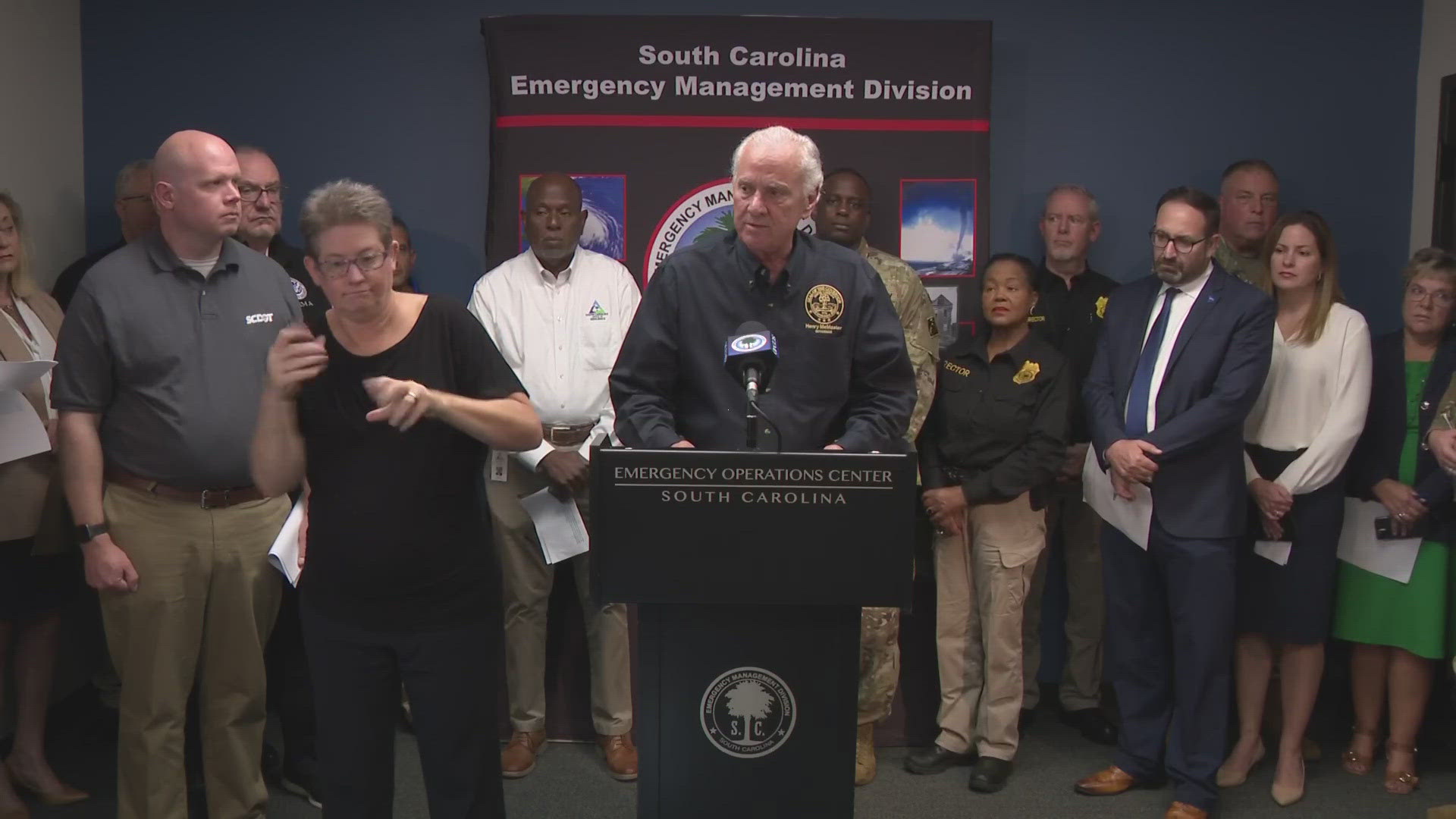 South Carolina Gov. Henry McMaster gave and update on October 7 about the state's response to Helene.