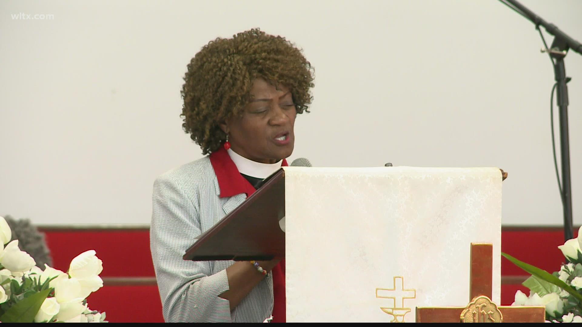 Reid Chapel AME Church in Columbia held a prayer vigil Friday night to stand against the rise of gun violence.