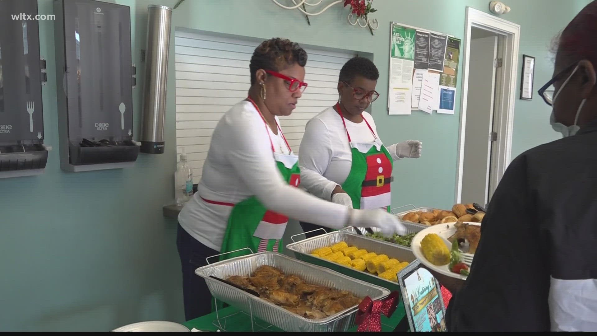 Roughly 50 hot meals were prepared by Mama's Kreative Treats & More and Kindley Prepared Catering, both of Hopkins.