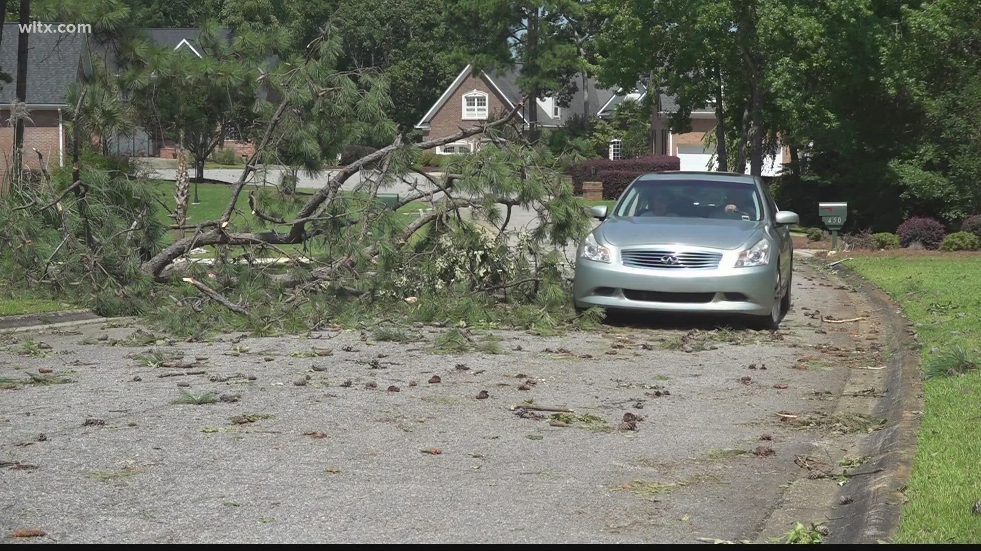 The National Weather Service was also out looking at the extent of the damage today.