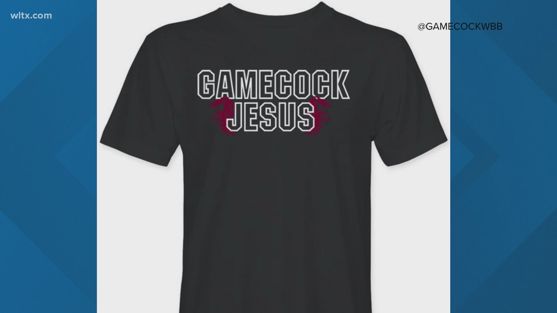 The t-shirt honors Carlton Thompson aka "Gamecock Jesus" who passed away in December.   The money raised will go to Special Olympics.