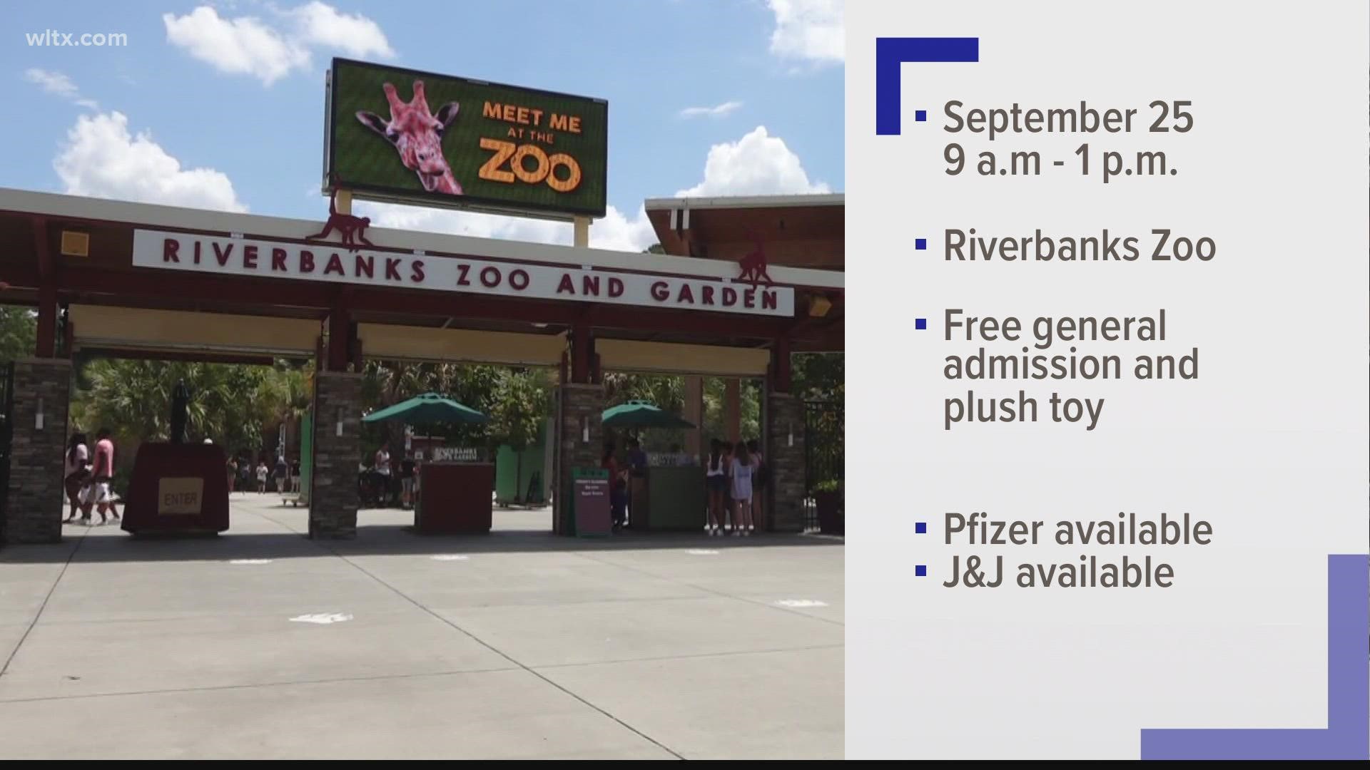 Those getting the vaccine will also get a free general admission pass to the zoo that's good for one year.