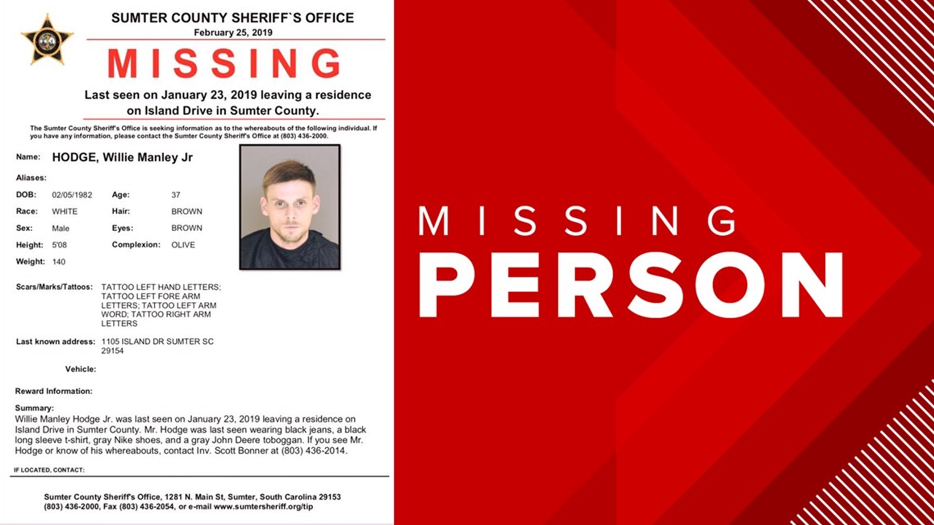 Sister Of Missing Sumter Man Hoping For Breakthrough In His Case | Wltx.com