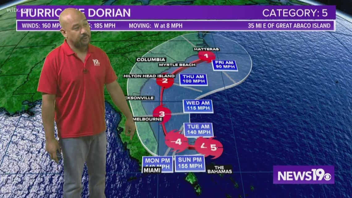 Hurricane Dorian upgraded to Category 5 'catastrophic' storm | wltx.com