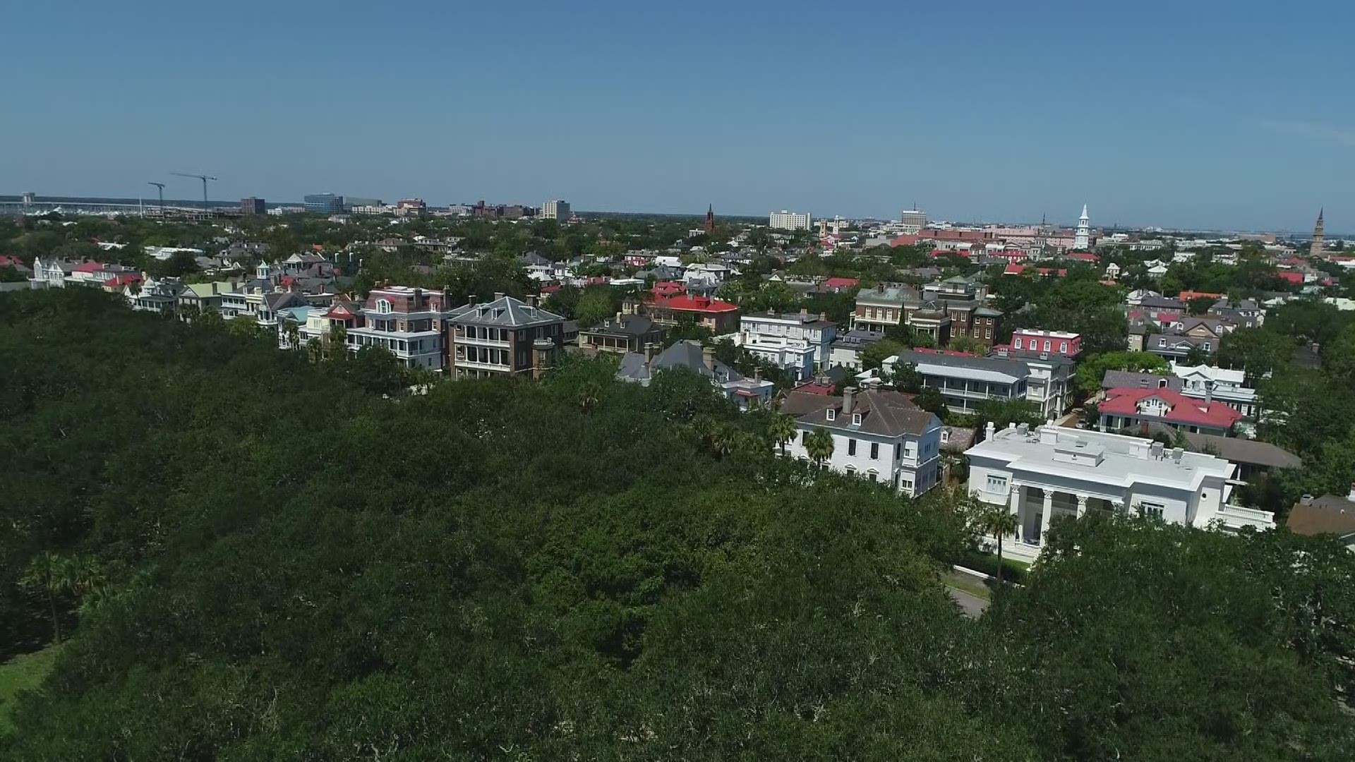 The News 19 Drone shows what Downtown Charleston looked like a day after Hurricane Dorian stormed through the area.