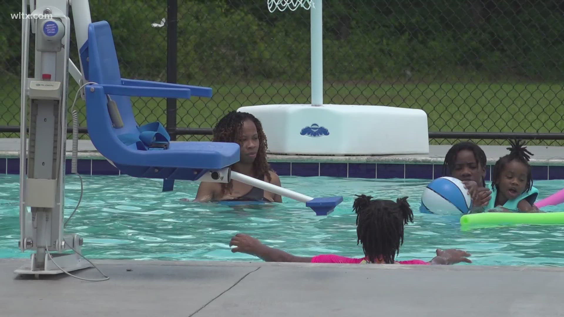 Residents are celebrating the newly renovated pool, which is open daily through August 2.