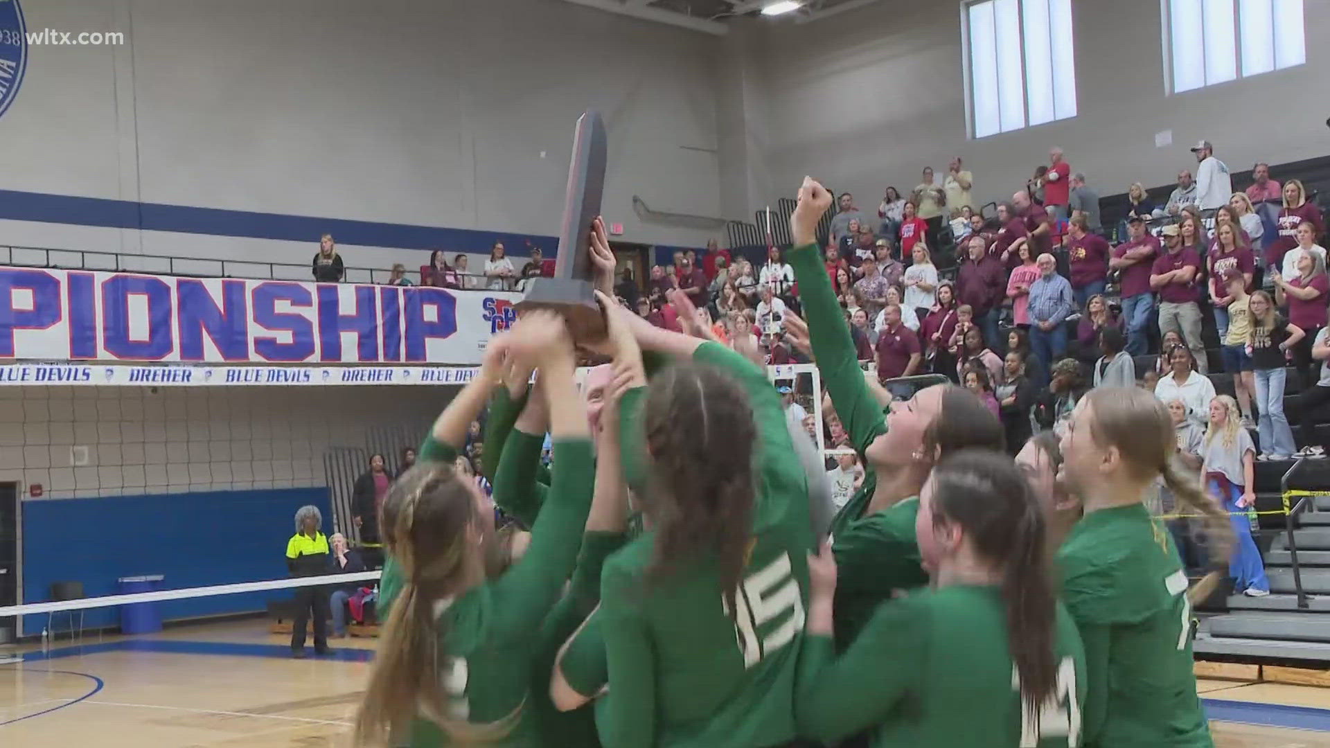 North Central seniors Addie Bittner and Mary Norwood helped lead the Knight volleyball program to its first ever state title.