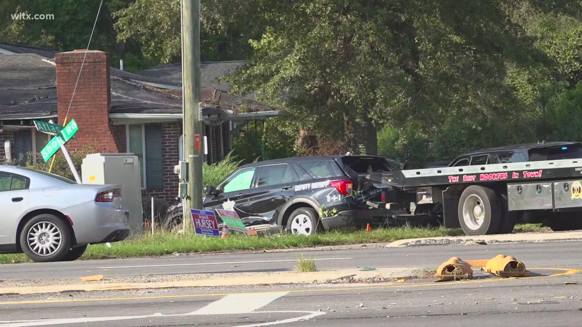 According to Richland Sheriff's Department, the deputy was responding to a call for emergency service when he was struck by a truck as he was driving his car.