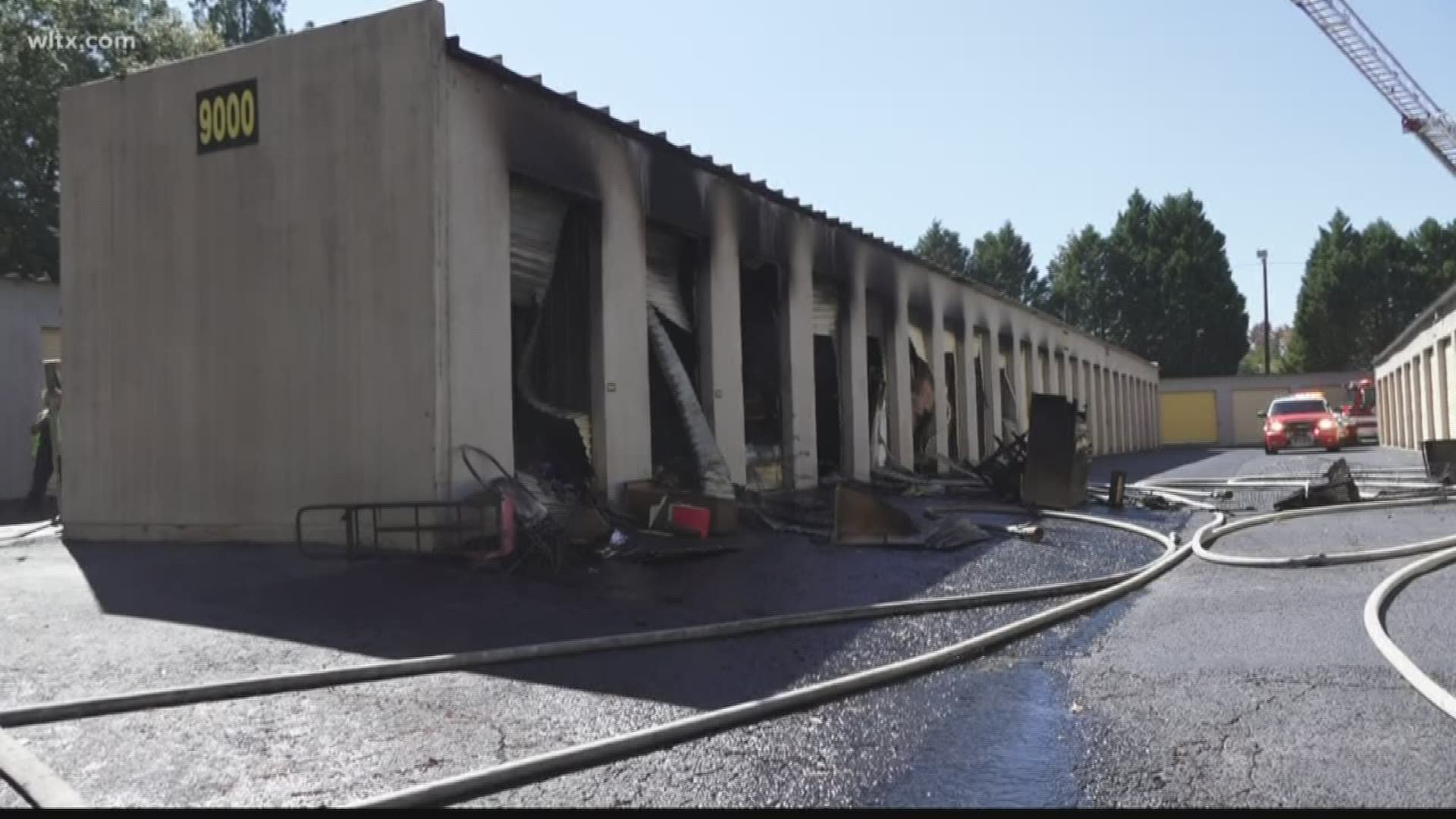 A fire at a Garner's Ferry storage facility today caused at least $50,000 in damage to several units.