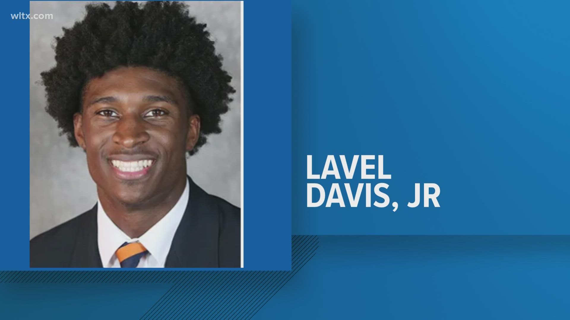 Lavel Davis Jr. was a junior wide receiver for the Virginia Cavaliers and grew up in Dorchester County, SC.