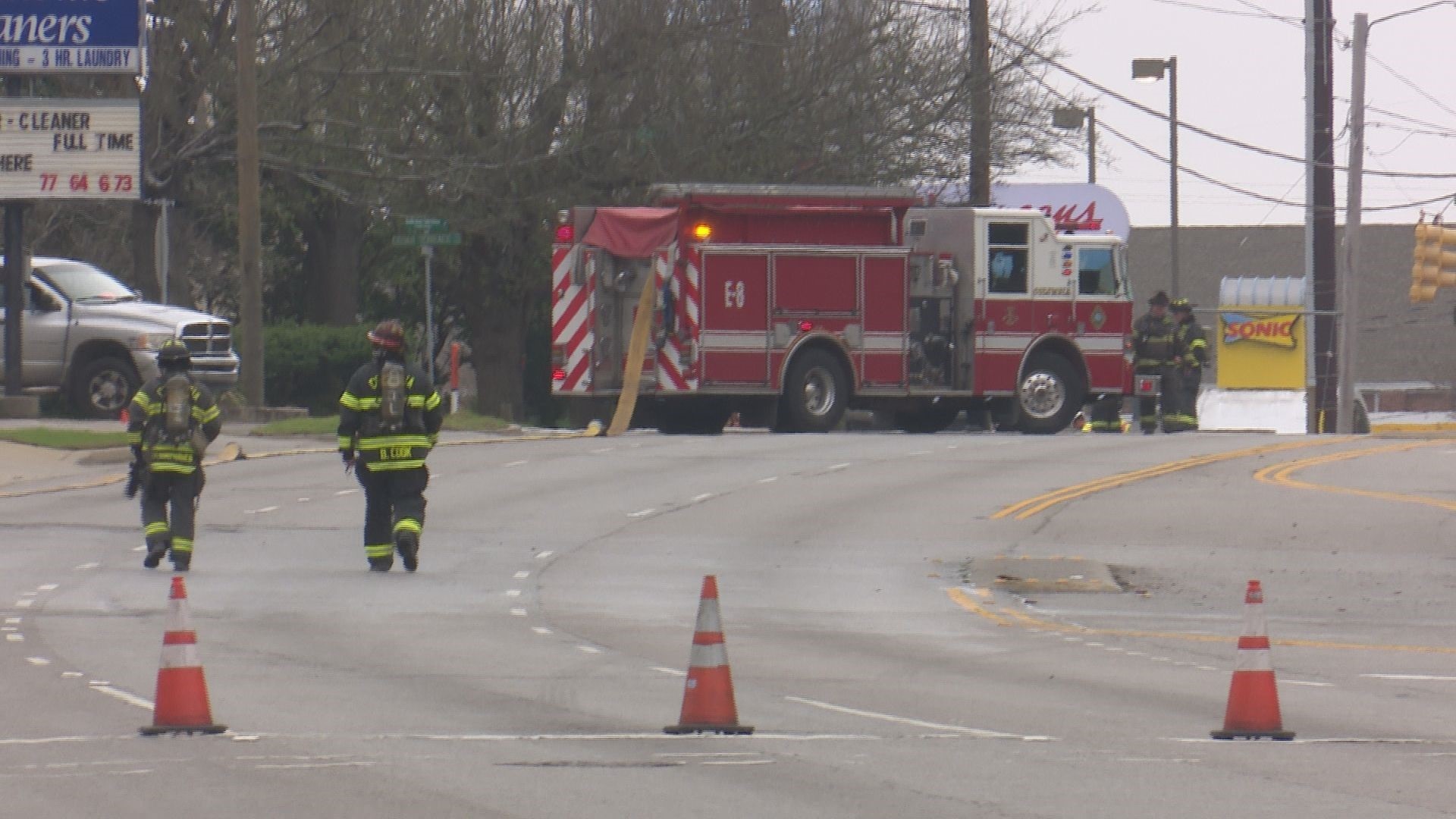 A gas leak blocked lanes of Garners Ferry Road Thursday afternoon.