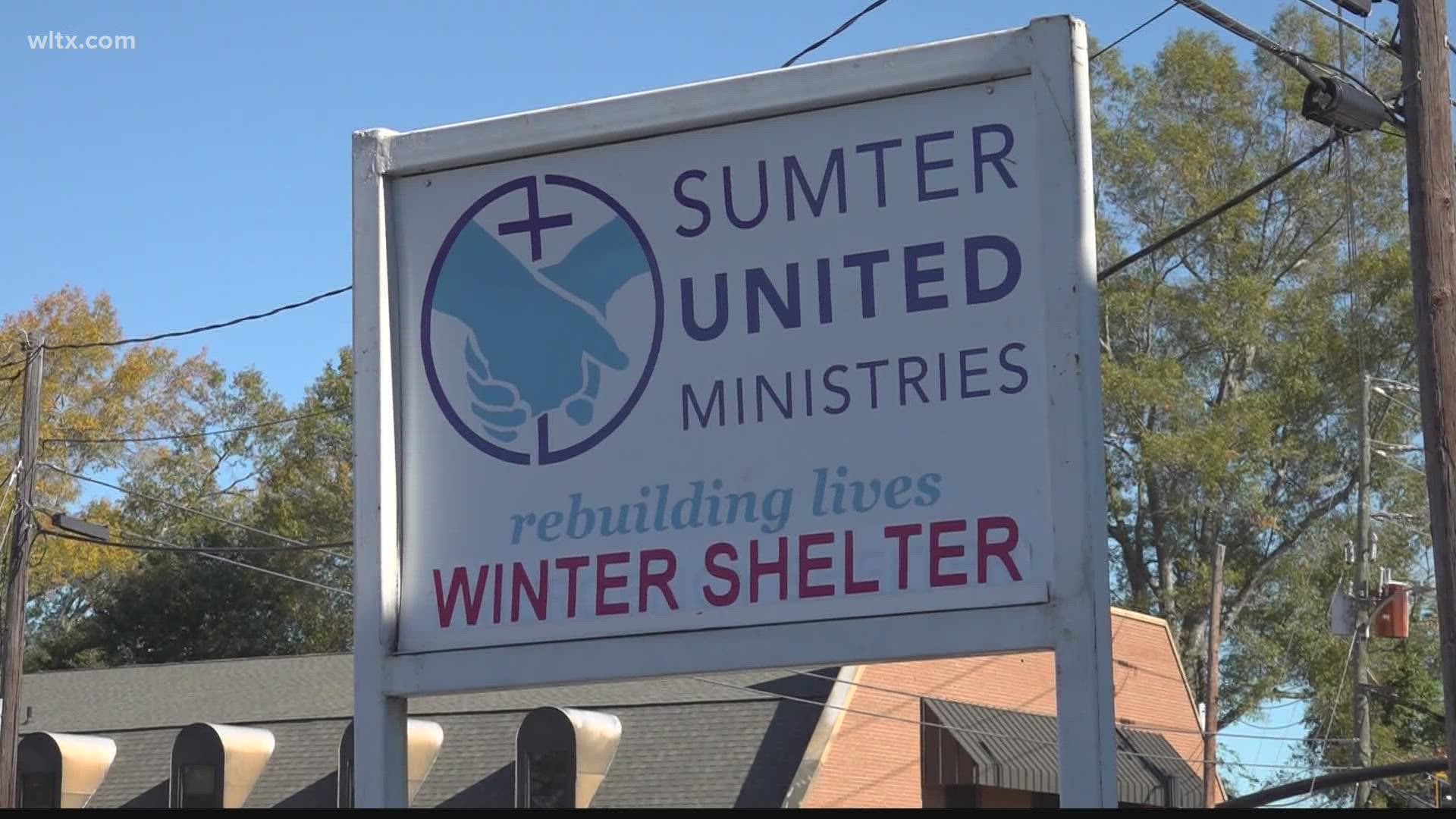 The shelter in the Church of the Holy Comforter can fit up to 25 beds. It is open from 7 a.m. to 7 p.m. when the temperature drops below 40 degrees.