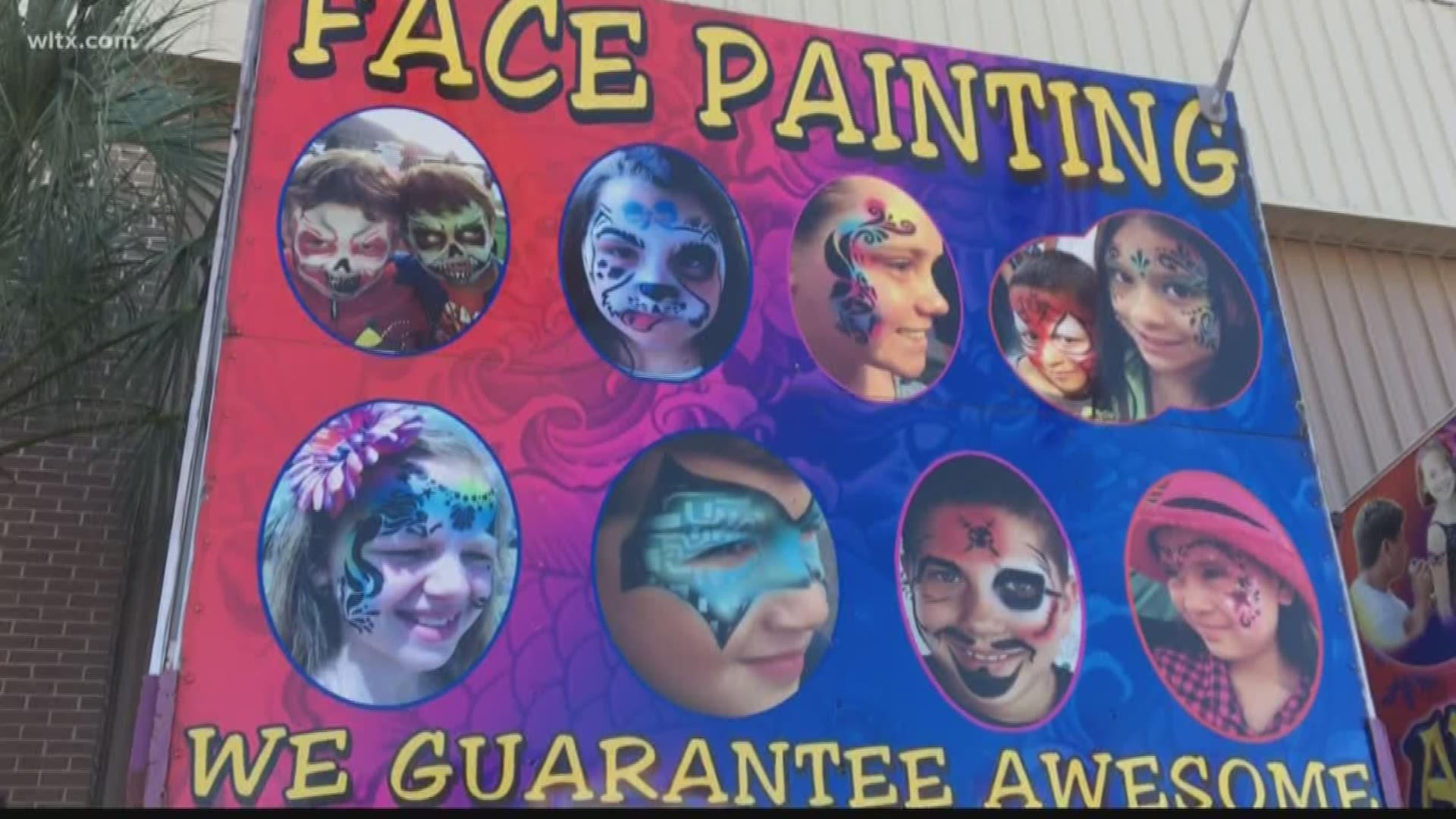 Kayland Hagwood found a man who's been painting faces at the South Carolina State Fair for 20 years.