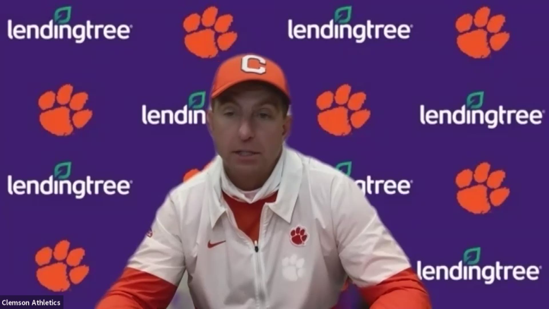 A disappointed but determined Dabo Swinney speaks after his team's double-overtime loss at Notre Dame.