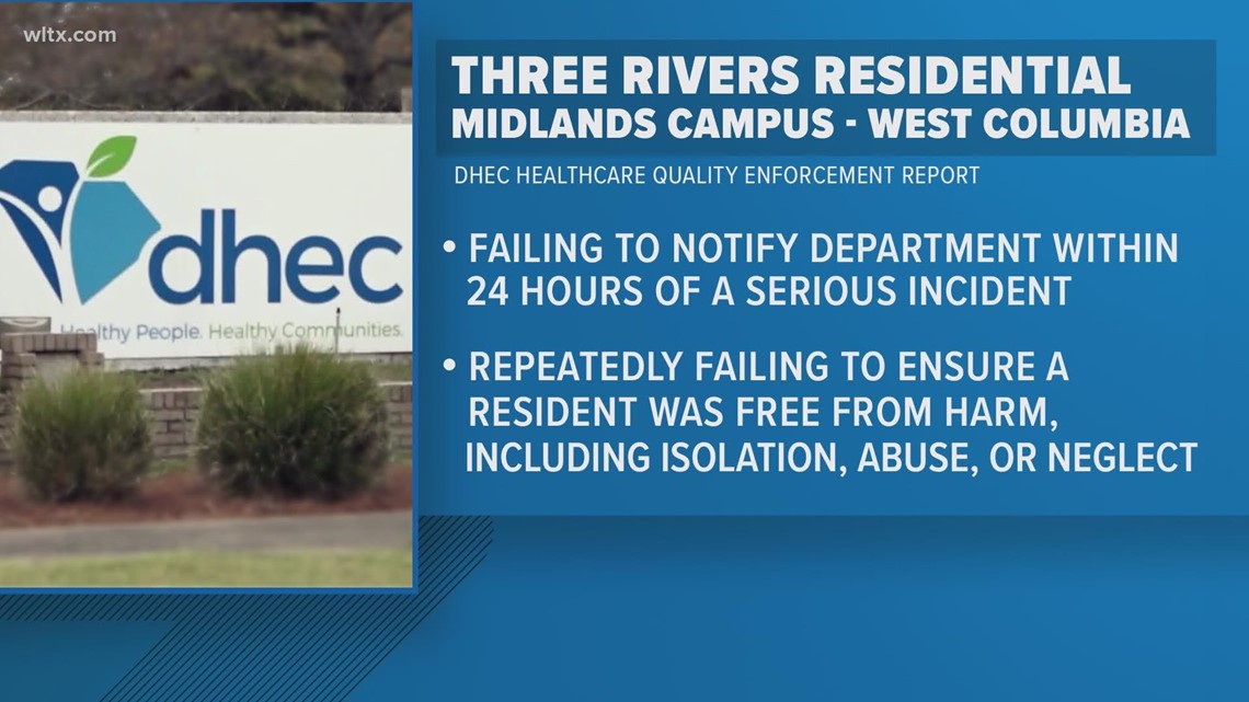 Three Rivers Lab Rec Form Violations at Three Rivers Residential treatment facility | wltx.com