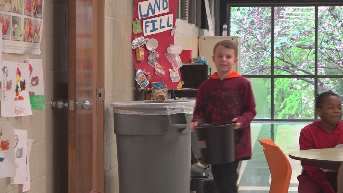 Dutch Fork Elementary students doing their part for the environment — selling compost