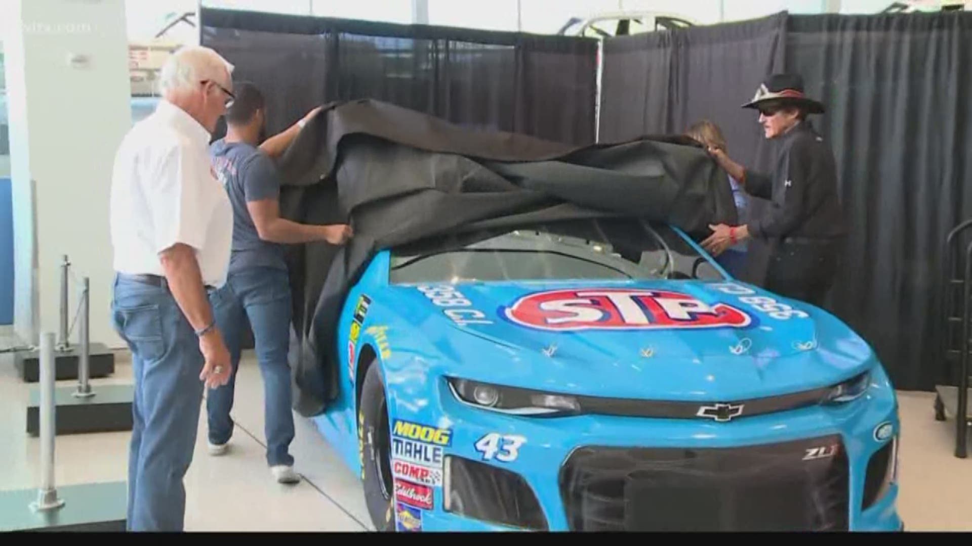The NASCAR Hall of Fame which honors the sport's rich history is where the Richard Petty Motorsports unveiled the throwback paint scheme that will be run in the upcoming Bojangles Southern 500.