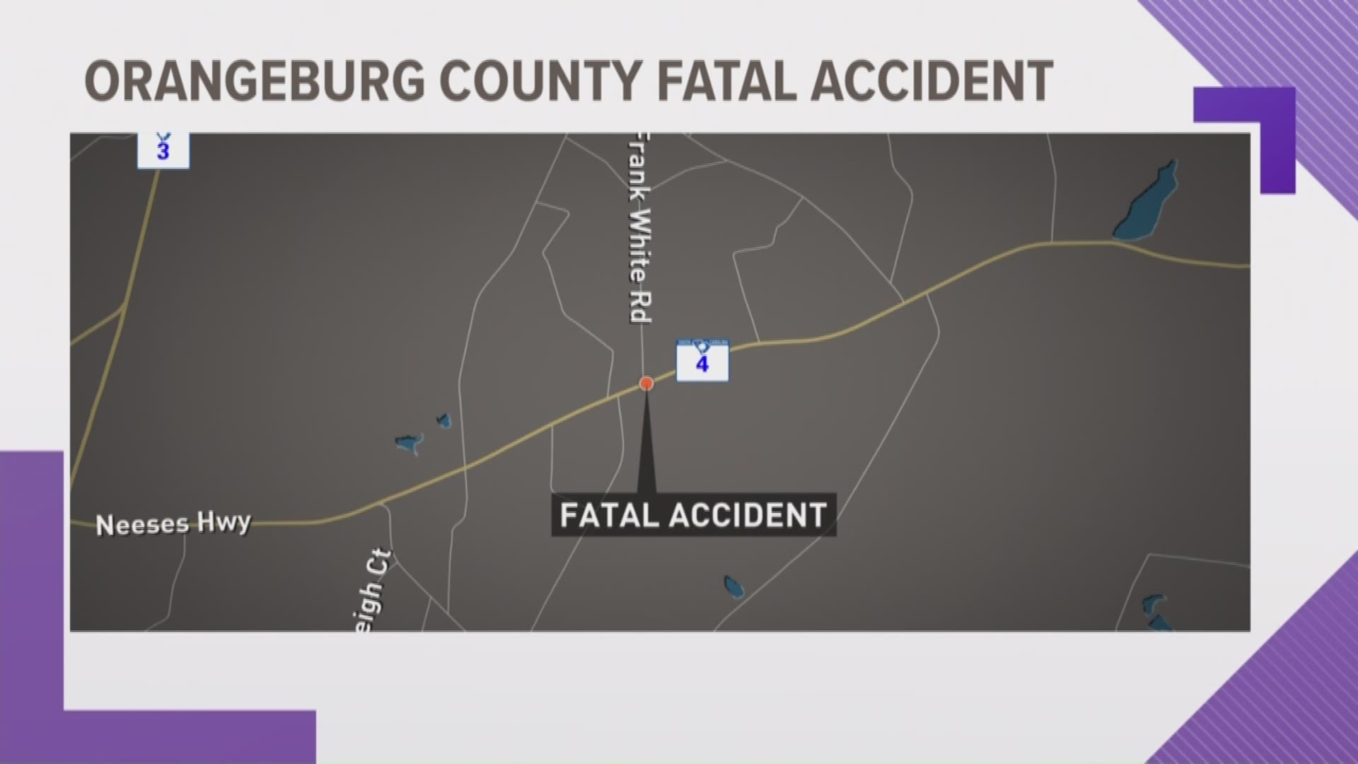 One person is dead after a single car accident in Orangeburg County Sunday morning.