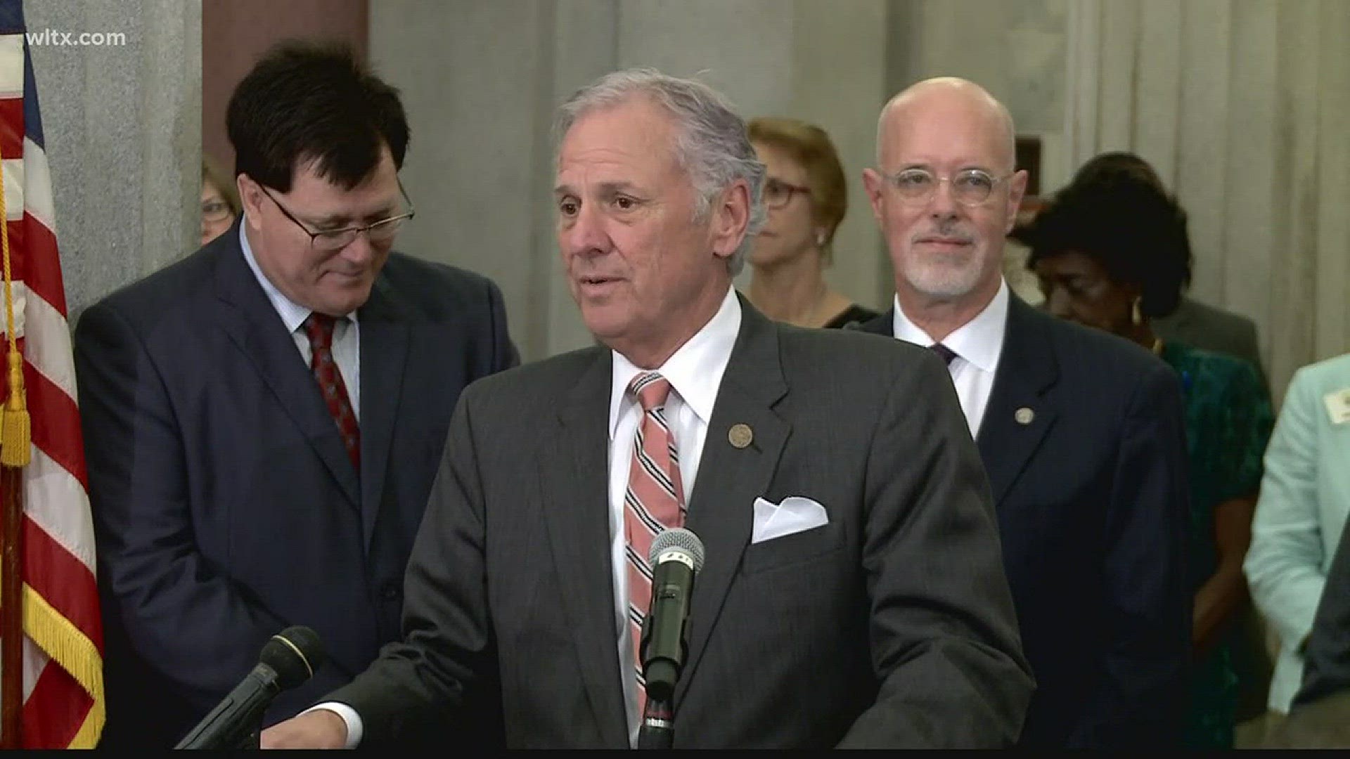 South Carolina Governor Henry McMaster says he'd sign a version of a bill to arm teachers in classroom, as long as it's finely tuned.