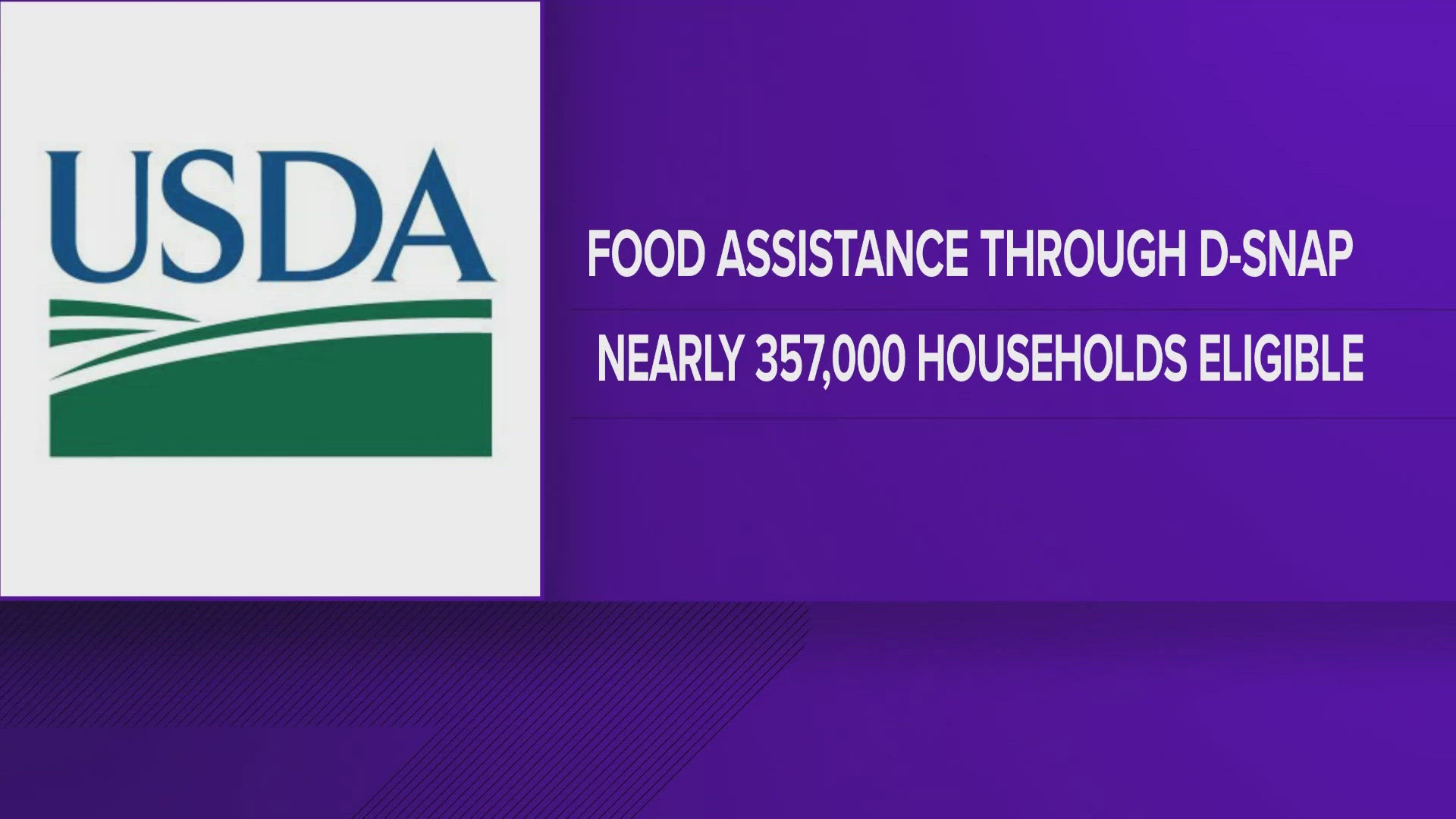 People who are recovering from Hurricane Helene may be eligible for food assistance through their disaster supplemental nutrition assistance program.