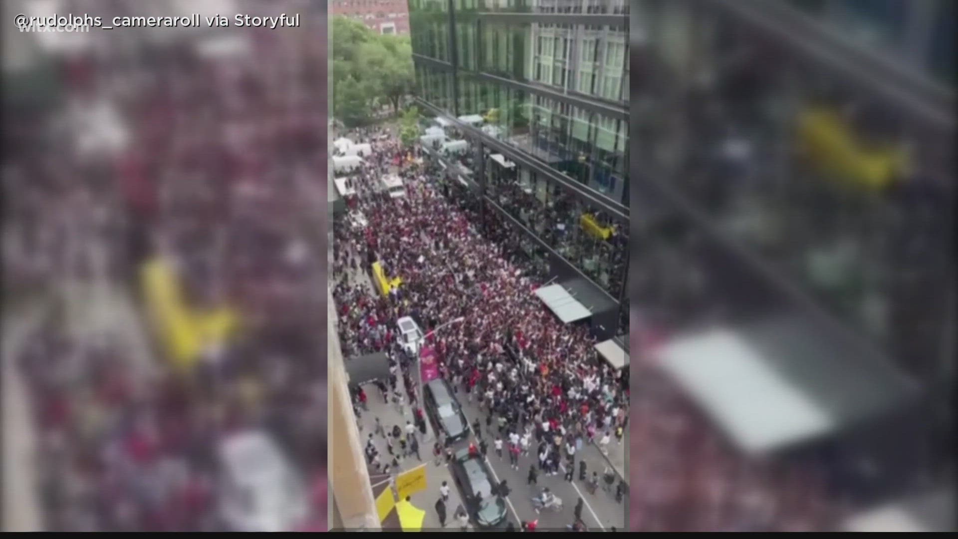 Chaos erupted Friday afternoon after a large crowd gathered at Manhattan's Union Square Park for livestreamer Kai Cenat's meet-and-greet and giveaway.