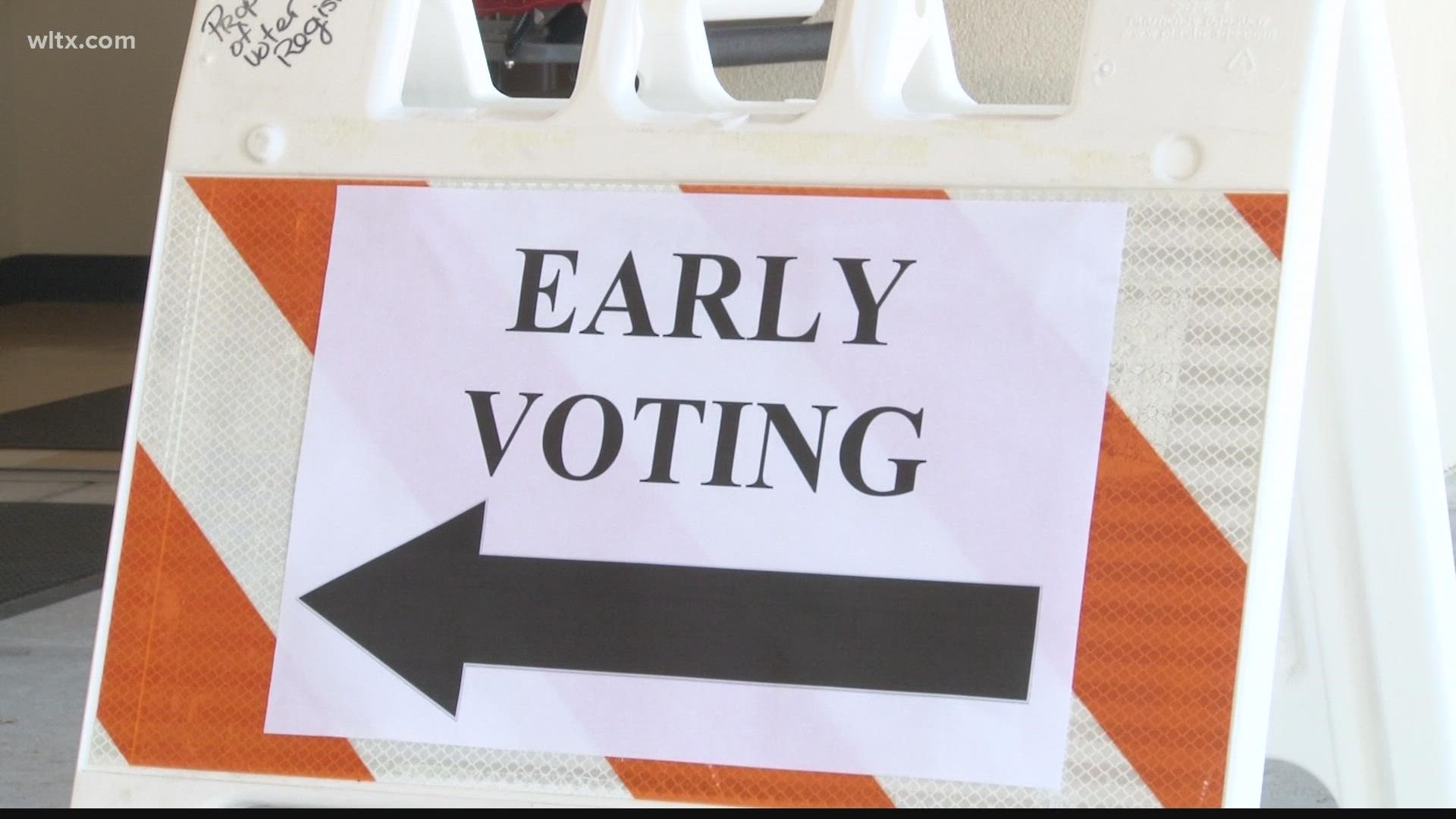 Early voting started today -- ahead of south Carolina's June 14th primaries.