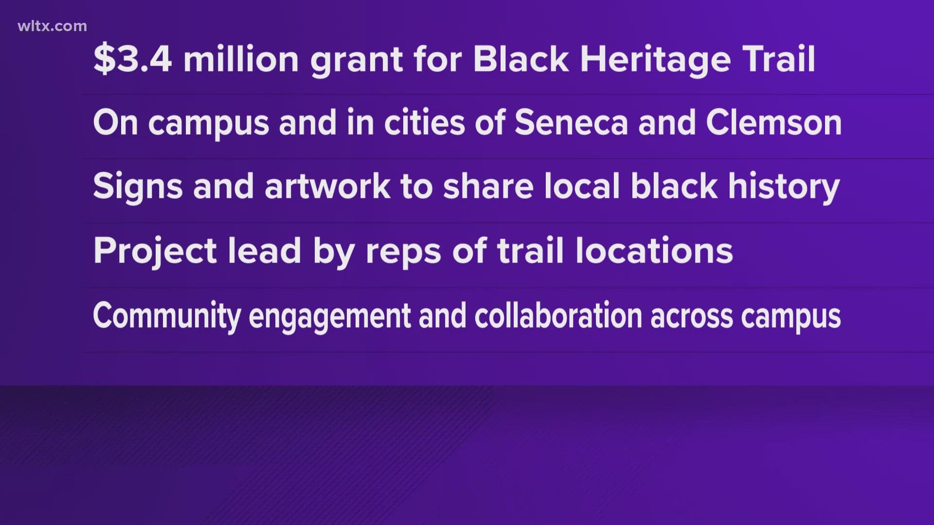 The university received a $3.4M grant to create a Black heritage trail.