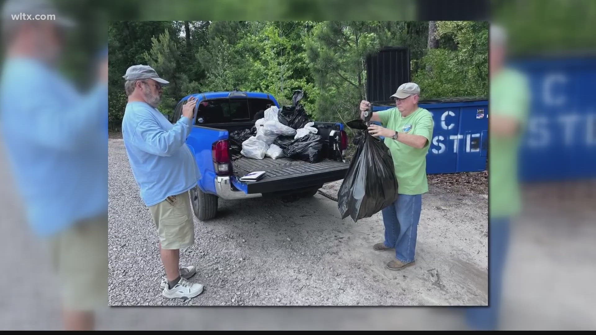 With the help of 1700 volunteers they picked up 27,000 pounds of trash from the county's roadways.
