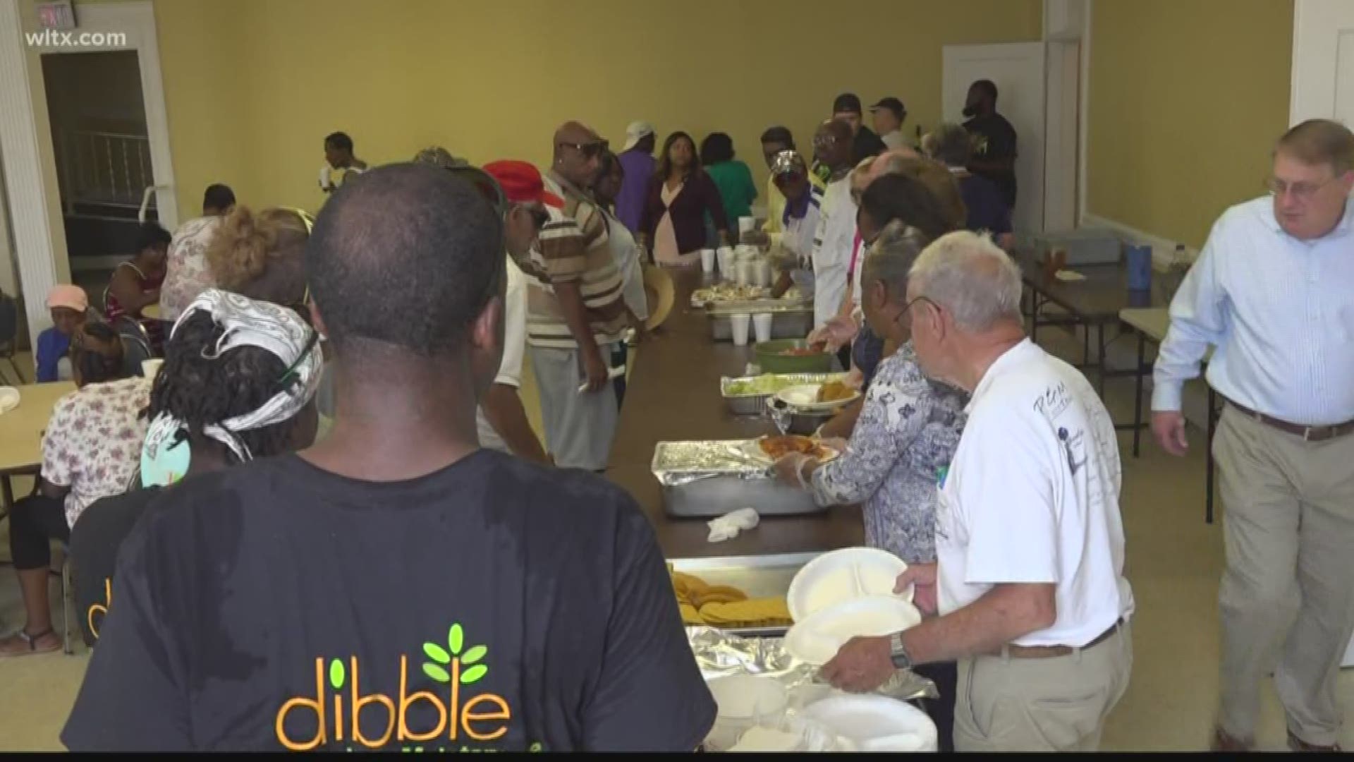 The First Baptist church in Orangeburg serves about 160-180 people every Thursday at 1pm.