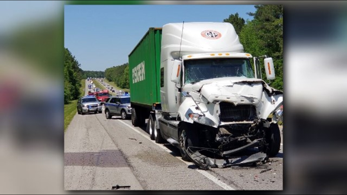 UPDATE: All Lanes Open After Two Tractor Trailer Crashes Blocked I-26 ...