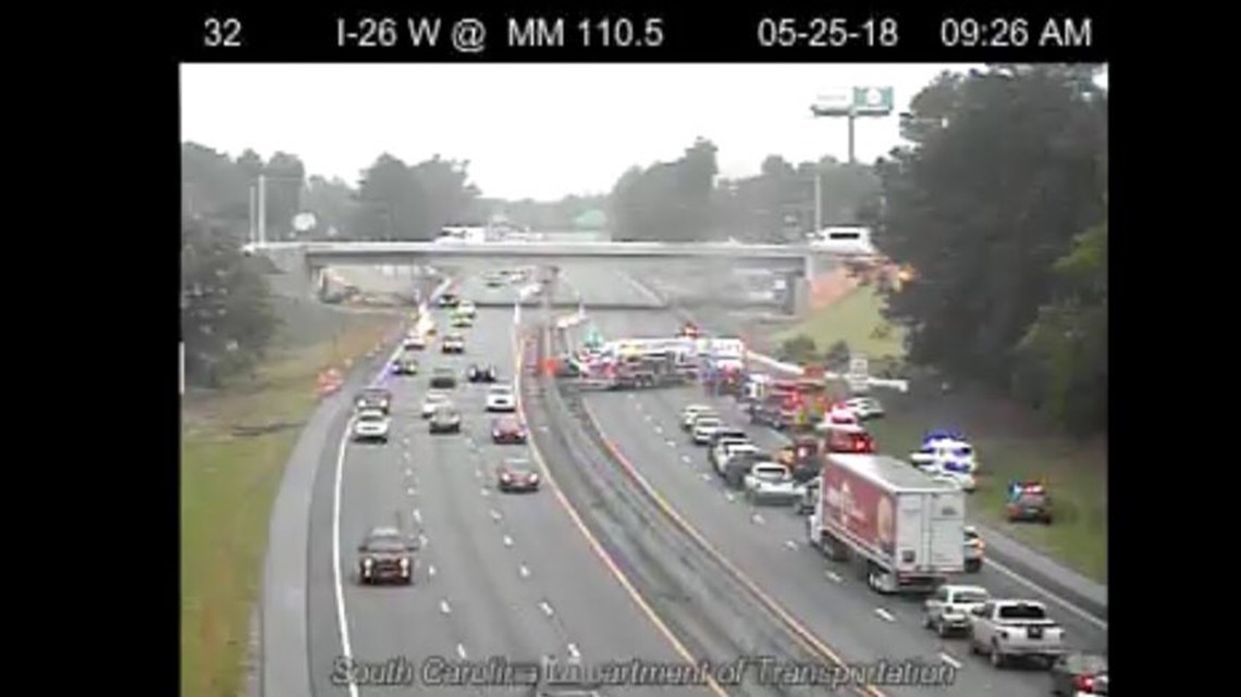 I-26 East Reopens After 5 Car Crash Blocked Lanes | wltx.com