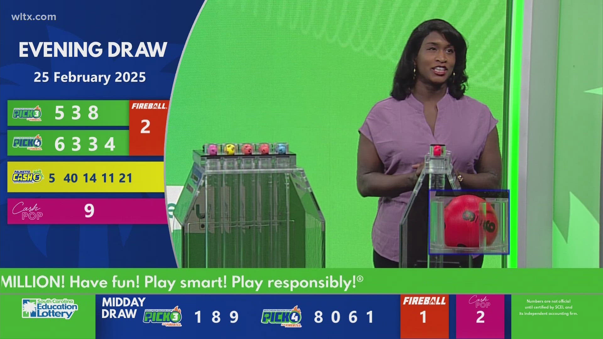 Evening SC Winning Lottery Numbers For February 25 2025 Wltx Com 56e6fffa 06d8 45bc 8c2e 1920x1080 