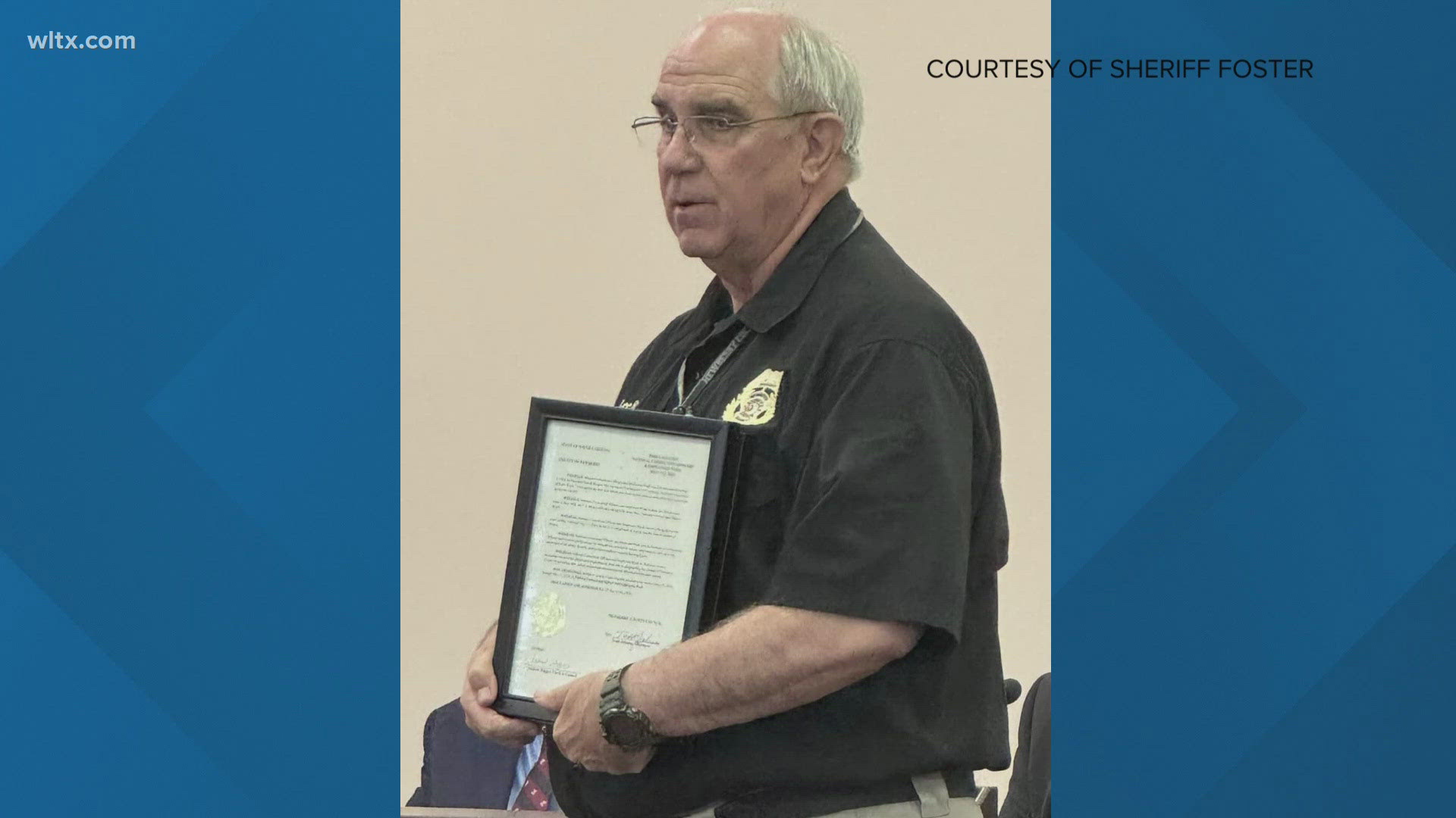 Newberry Sheriff Lee Foster will pick up his award in July at the South Carolina Sheriff Association convention.