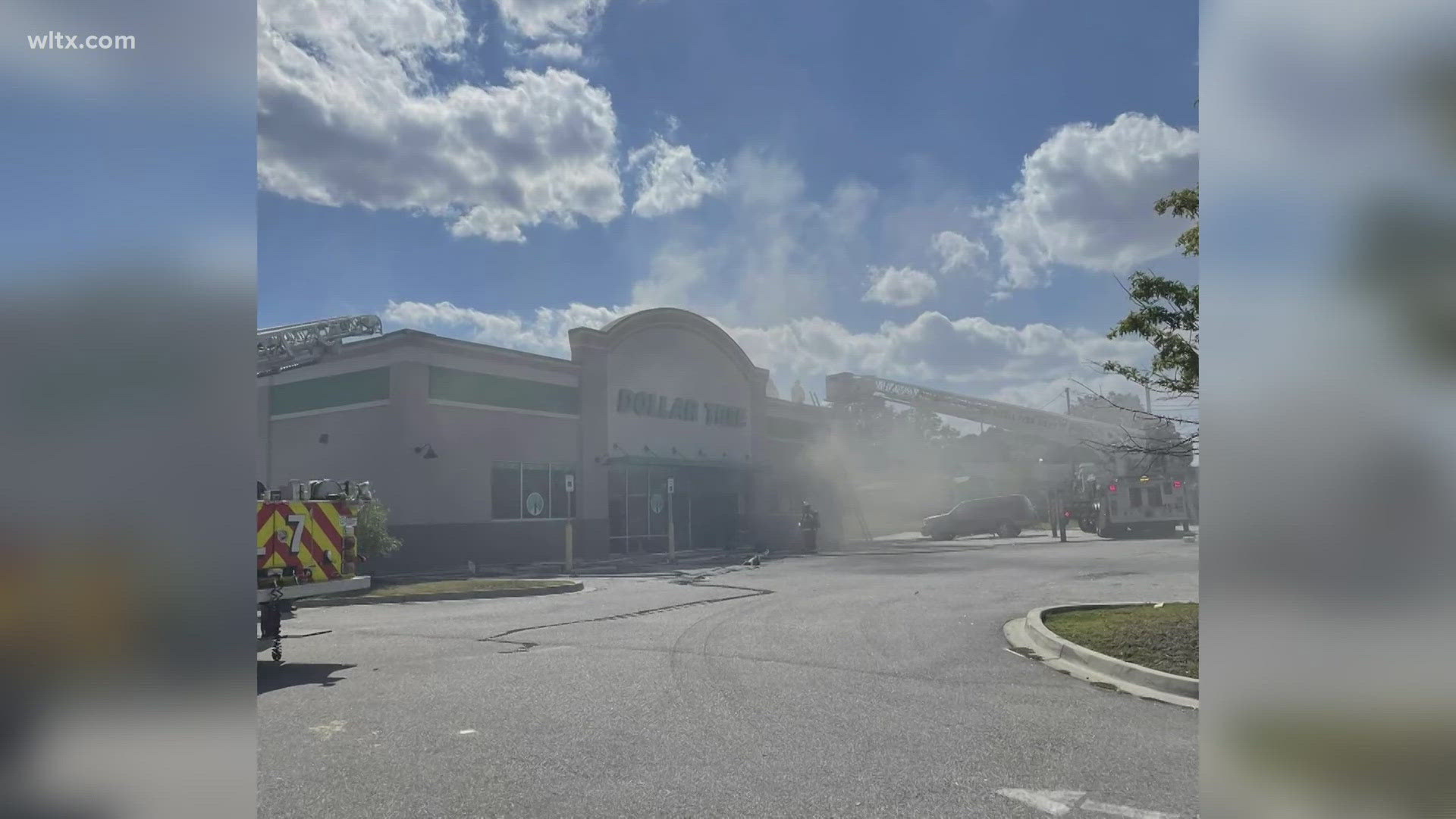 A Columbia Dollar Tree caught fire on Saturday afternoon.